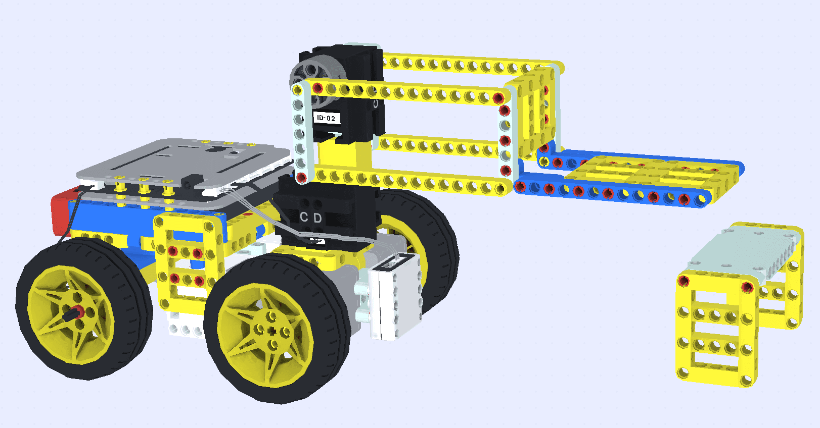 Robot avanzado que los estudiantes construirán en el curso de robótica avanzada
