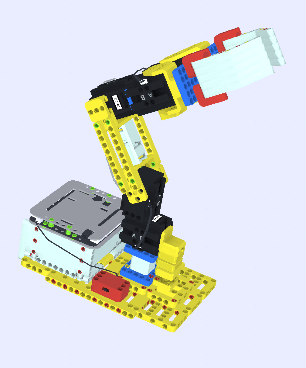 Niños trabajando en pareja con robots avanzados en MiniGeeks